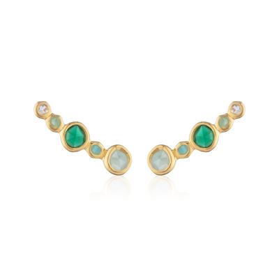 Gold Siren Tonal Climber Earrings Mix