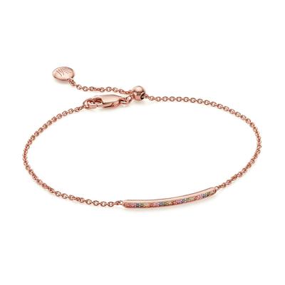 Rose Gold Skinny Sapphire Bracelet Mix