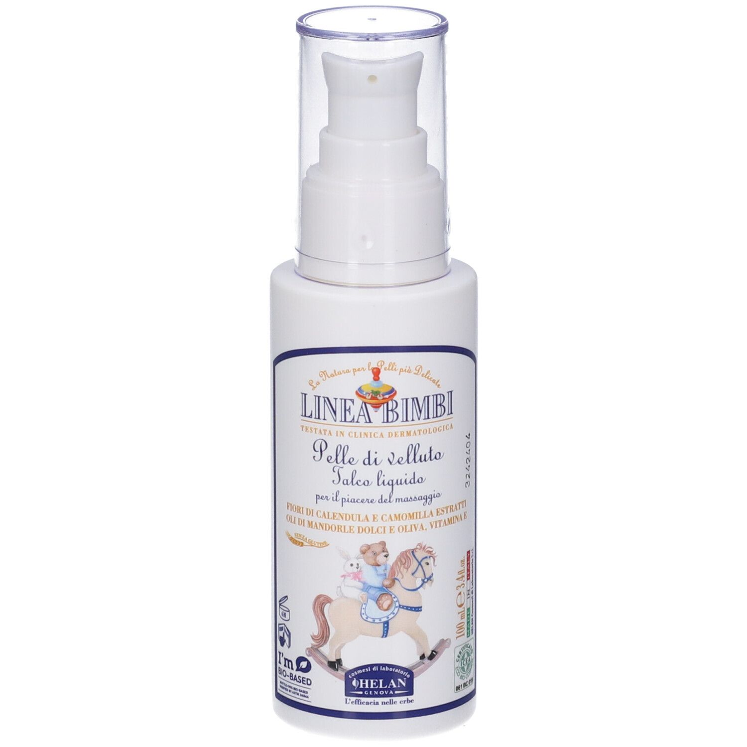 Helan LINEA BIMBI Pelle di Velluto Talco Liquido 100 ml