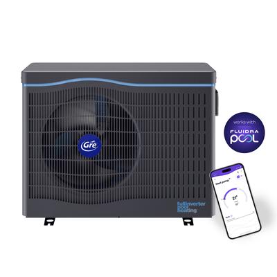 Pool-Wärmepumpe GRE "HPGIC75", schwarz, B:38,3cm H:64,8cm L:85,8cm, Polyvinylchlorid (PVC), Kunststoff, Wärmepumpen, Inverter Wärmepumpe, Für Pools bis zu 75 m³ Image