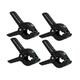4 Pack Studio Backdrop Clips 4.5 Inch Heavy Duty Muslin Spring Clamps Clips Set Photo Accessories Hardware for Photography Studio Backdrops Mounting