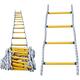 2-6 Story Emergency Fire Ladder Flame Resistant Safety Rope Escape Ladder Emergency Work Safety Response Self-Rescue Lifesaving Rock Climbing Escape/6M/20Ft