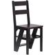 CHIMALI Solid Wood Dual-use Staircase Chair Ladder Folding Chair Home Multi-function Step Stool 4 Layer Multi-function Ladder Steps Step stool (Color : D)