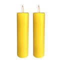 Spiritual World Home Decorative Highly Fragranced Frankincense Scented Aromatic Pillar Candles Long Burning Aromatherapy Christmas Candles Gift Set (Pack of 2) (5.5" x 2" Diameter)