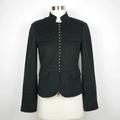 J. Crew Jackets & Coats | J.Crew Women's 4 Black Wool Military Style Pea Coat Long Sleeve Jacket Buttons | Color: Black | Size: 4