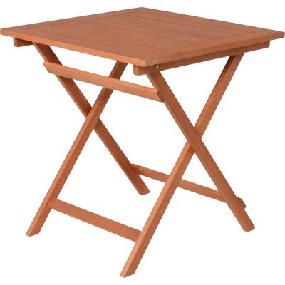 Gartentisch GARDEN PLEASURE "Klapptisch »PASADENA«", braun (braun, braun), B:70,5cm H:74cm T:70,5cm, Tische, BxTxH: 70,5x70,5x74 cm, klappbar Image