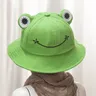 Cute Frog Bucket Hats Women Bucket Hat Women Summer Outdoor Sun Fishing Cap Cotton Wild Panama Hats