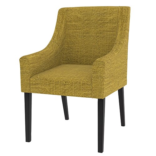 Leinen-Baumwollstuhlbezug mit Armlehnen einfarbig gestepptes Überzüge Image