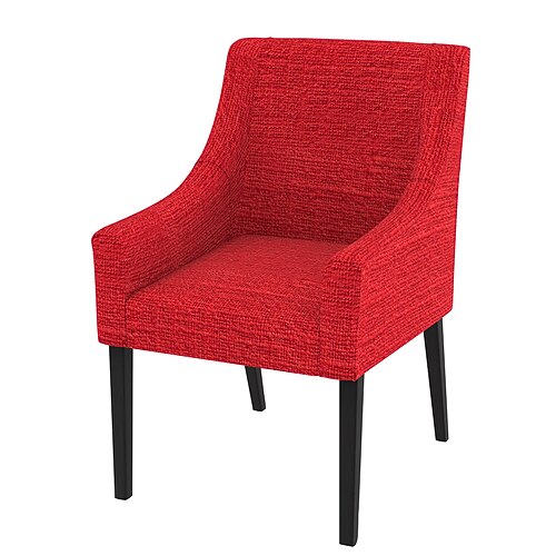 Leinen-Baumwollstuhlbezug mit Armlehnen einfarbig gestepptes Überzüge Image