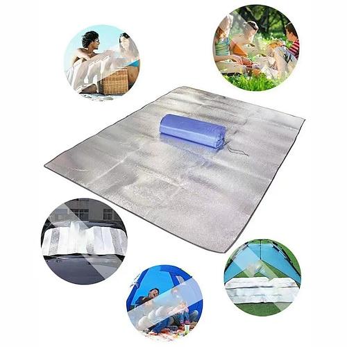 Strandmatte Outdoor Camping Matte Zelt Isomatte wasserdichte Aluminiumfolie faltbare Picknick Strandunterlage