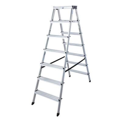 Krause Doppelleiter »MONTO Dopplo« 2x 7 Stufen silber, 164 cm