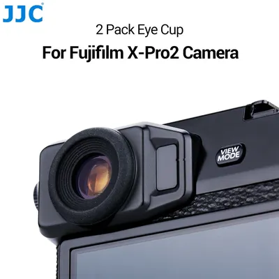 JJC 2PCS Eyecup Eyepiece Viewfinder Eyeshade for Fuji Fujifilm X-Pro2 XPro2 Eye Cup Soft Silicone