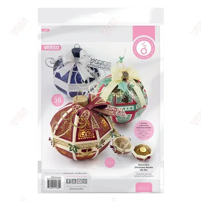 New 2025 Decorative Holiday Bauble Die Box Metal Cutting Dies for DIY Scrapbooking Crafts Handmade