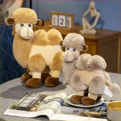 28/38cm Cute Cartoon Camel Plushies Doll Soft Stuffed Animals Plush Toys Home Decor Girls Sleeping