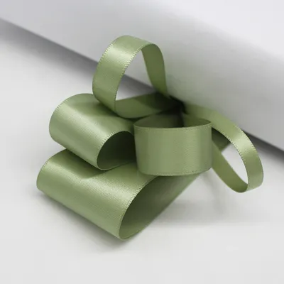 5 Yards Moss Green Grosgrain Satin Ribbon For Gift Packing Christmas Party Decoration Handmade DIY