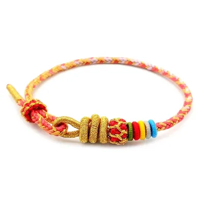 Fashion Exquisite Hand-knitted Multicolor Bracelets Cotton Thread Simple Romantic Dragon-Tie