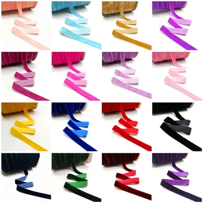 5 yards 6-25mm Velvet Ribbon Wedding Party Decoration Handmade Ribbon Gift Wrapping Hair Bowknot DIY