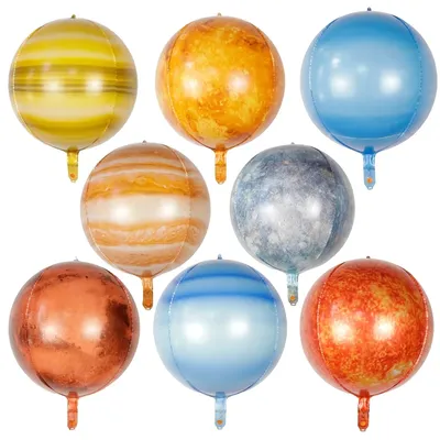 22 inch Solar System Birthday Balloons World Map Ball on Galaxy Planet Globe Earth Space Theme Party