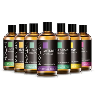 100ml Lavender Essential Oil Pure Natural Essential Oils for Help Sleeping Relaxing Diffuser Aroma