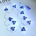 Yuljskio 10 LED Chanukah Hanukkah String Party Light Decors Candlestick Battery Operated LED For Home Lamp Decorations