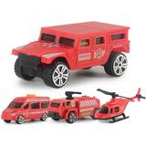 4pcs Pull Back Inertial Vehicle Helicopter Educational Toys For Children Diecasts Toy Vehicles