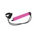 (Pink) Portable Pilates Bar Kit Resistance Band Exercise Stick Drawbar Home Yoga Gym
