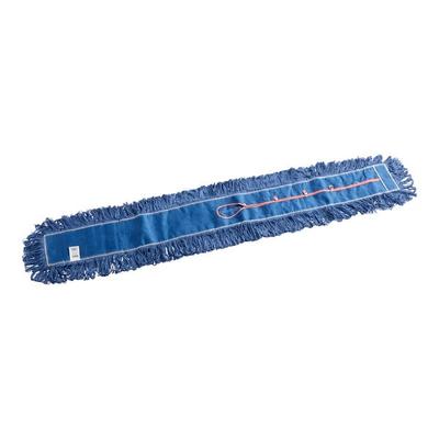 Lavex 60" x 5" Blue Cotton Blend Looped End Dry Dust Mop Head
