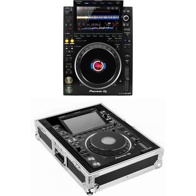 Pioneer DJ CDJ-3000 Professional DJ Media Player and Odyssey Flight Case Bundle