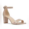 Nine West Shoes | Nine West Pruce Block Heel Dress Sandals | Color: Cream/Tan | Size: 9