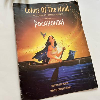 Disney Other | Disney Pocahontas Colors Of The Wind Easy Piano Sheet Music | Color: Black | Size: Os