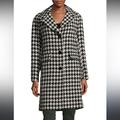 Kate Spade Jackets & Coats | Kate Spade Houndstooth Coat N218-1 | Color: Black/White | Size: Xs