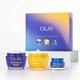 Olay Skincare Gift Set: Vitamin C SPF 30 Face Moisturiser + Retinol 24 Max Night Cream + Hyaluronic Acid Eye Cream, Skin Care Christmas Gifts For Women, 50ml + 50ml + 15ml