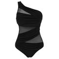 JEAMIS Swimsuits for Women Plus Size Swimsuits Women Swimwear For Women Meshblack Red Blue Push Up Padded Bathing Suits-black-4xl