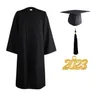 1 Set Abschluss kleid Set beliebte bequeme Abschluss uniform College Abschluss kleid Hut Set Party