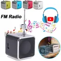 Mini radio FM USB ricaricabile radio portatile ricevitore radio FM digitale display LCD altoparlante