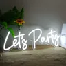 LED Neon Sign let's Party 22x8 pollici per addio al nubilato addio al nubilato addio al nubilato Art