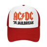 AC DC 74 Jailbreak Logo Mesh berretto da Baseball Unisex Outdoor Trucker Worker Cap cappelli