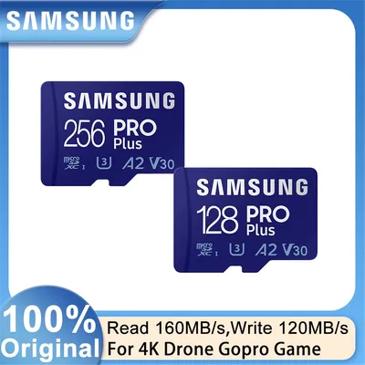 Samsung pro plus original micro sd memori speicher karte c10 tf microsd karten sdxc 128gb 256gb