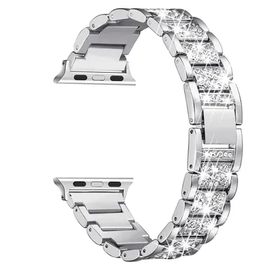 Schmuck Ketten armband für Apple Uhren armband 40 41mm 44mm 42mm 38mm Schlaufe Armband Diamant Armband iwatch Serie 7 6 5 4 3 se Image