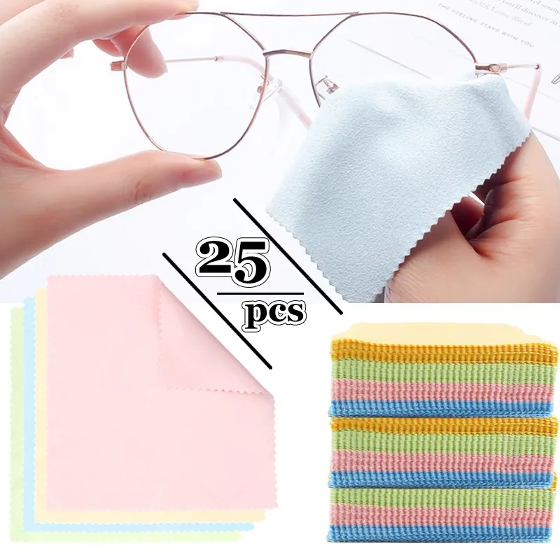 Brillen, Mikrofaser-Reinigungstuch, Linse, Kleidung, Brillen, Stoff, geeignete Kameraobjektive, Handy-Bildschirme, LCD-Brillenreiniger Image