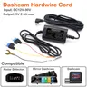 CarDash Cam Wire DVR Kit de câble rigide enregistreur vidéo 12V-24V à 5V 2 5 A Mini Micro Type-C