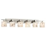 Justice Design Group Aero LumenAria 6 Light Wall Sconce in Gray | 9.75 H x 56 W x 5.25 D in | Wayfair FAL-8706-20-CROM