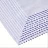 """12pcs/set 15.75"" Cotton Square Handkerchiefs Solid White Stripe Hankies Large Square Classic Handkerchiefs Bulk Set Suit Accessories"""