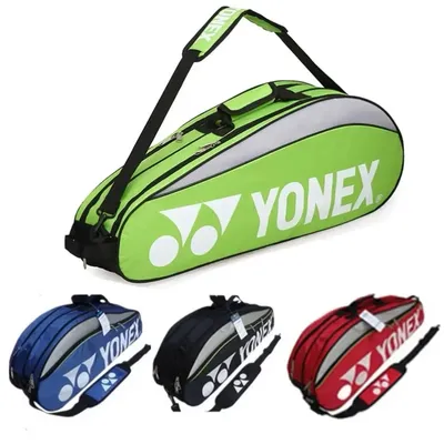 YONEX Original Badminton Bag Max For 3 Rackets With Shoes Compartment Shuttlecock Racket Sports Bag