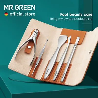 MR.GREEN Pedicure Knife Set Professional Ingrown Toenail Foot Care Tools Stainless Steel Nail