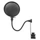 Microphone Pop Filter Shield for Mic Stand by Gear4music