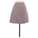 Ann Taylor LOFT Casual Skirt: Purple Jacquard Bottoms - Women's Size 12