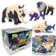 #sbabam Funny Box Legend of Animals Night Skeleton, Spielzeug für Kinder aus dem Zeitungskiosk, 3 Stück, Spielzeug für Kinder mit Rüstung im Dunkeln, erweiterbares Spielzeug mit Tiger, Hai und anderen