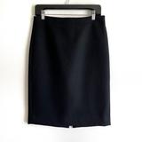 J. Crew Skirts | J. Crew Black Wool No 2 Pencil Skirt Size 4 | Color: Black | Size: 4