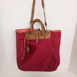 Coach Bags | Dooney & Bourke Nylon Leather Red Editors Tote Bag Purse | Color: Red | Size: Os